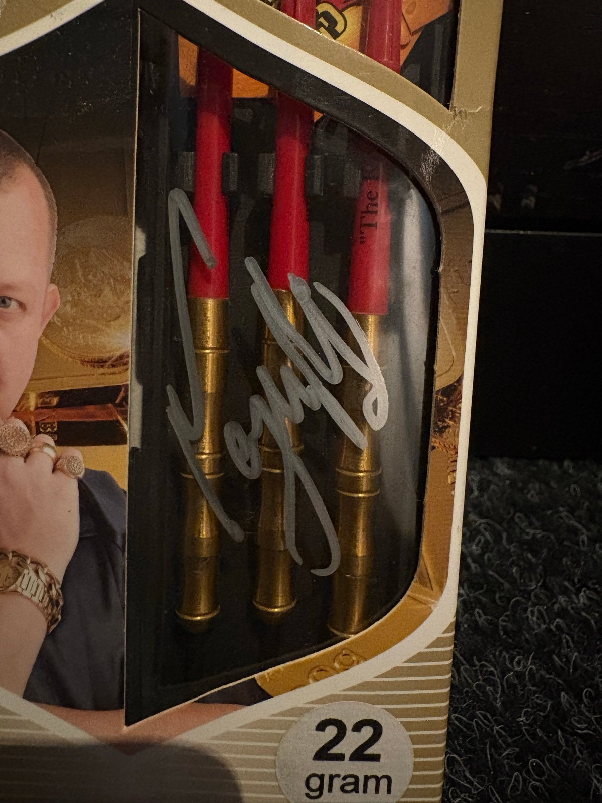 Datadart Mervyn King Darts - Gesigneerd - 22 gram, Ophalen of Verzenden, Nieuw, Pijlen