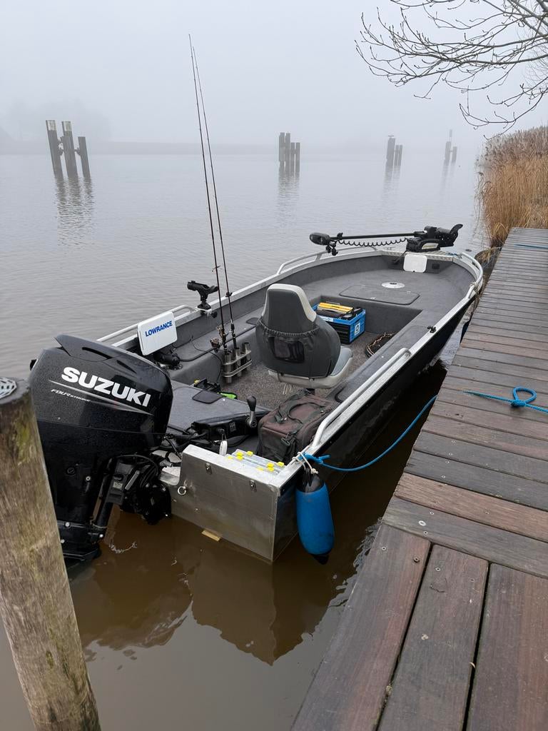 Aluminium Volledig Gelaste Visboot - Klaar voor het Water!, Ophalen, Gebruikt, Aluminium, Buitenboordmotor