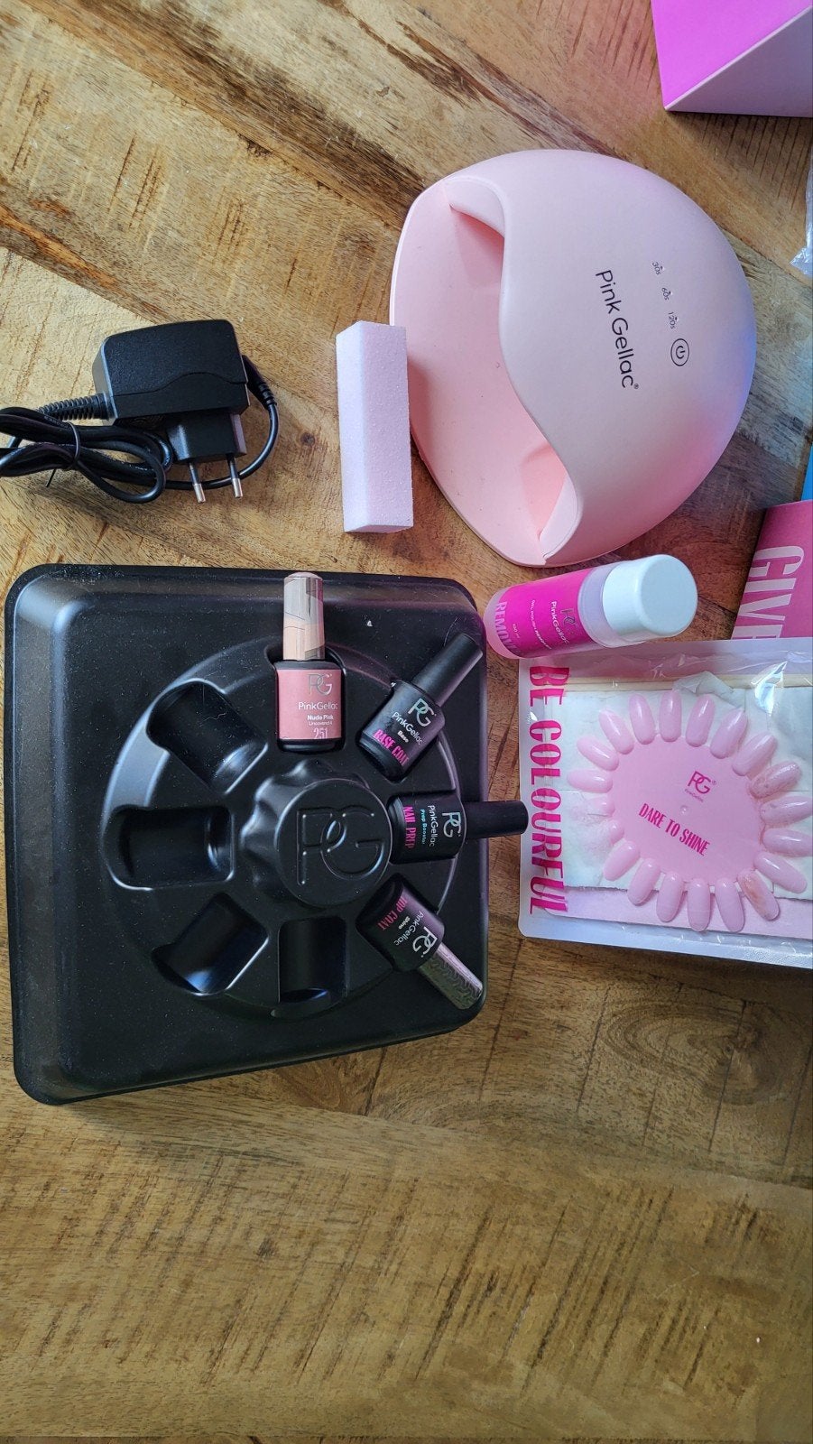 Pink Gellac Startpakket met UV/LED Lamp en Gelnagellak, Ophalen, Gebruikt, Handen en Nagels, Toebehoren