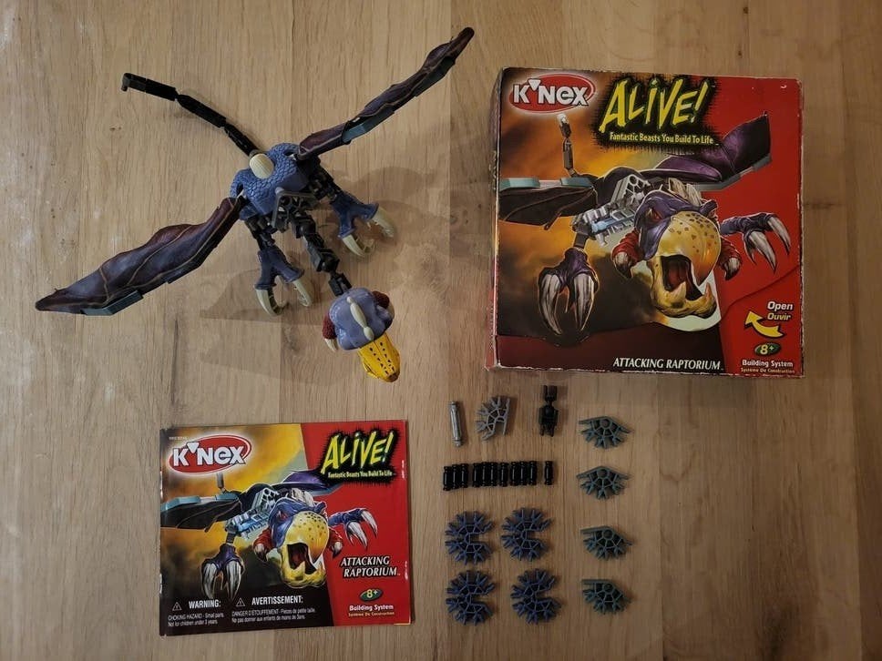 K'nex Alive! Attacking Raptorium, Kinderen en Baby's, Ophalen of Verzenden, Zo goed als nieuw, K'nex