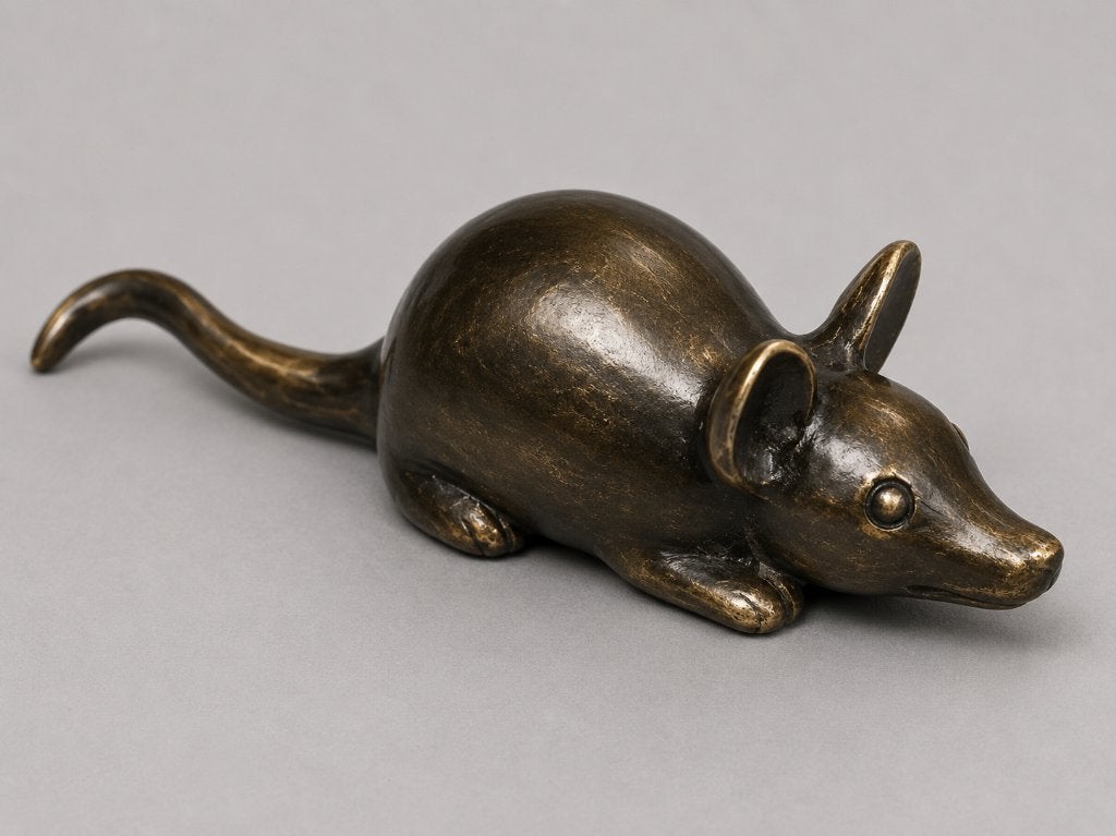 MUIS / bronzen beeld, Ophalen of Verzenden, Nieuw, Overige soorten, Beeldje of Figuurtje