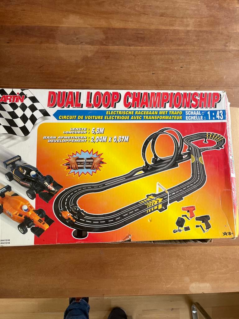 ARTIN Dual Loop Championship Racebaan - Elektrisch, Overige merken, Ophalen of Verzenden, Met looping, Elektrisch