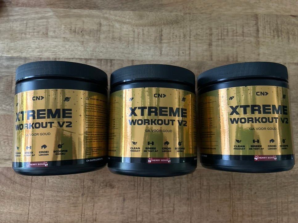 3x Xtreme Workout V2 Pre-workout cherry bomb, Ophalen, Nieuw, Poeder of Drank
