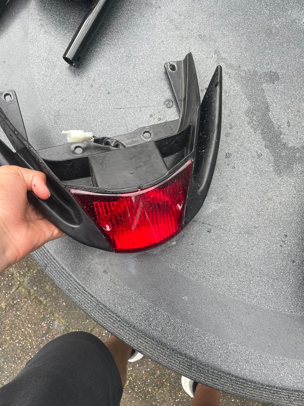 Zip achter spoiler met lamp, Ophalen, Zo goed als nieuw, Overige typen, Piaggio