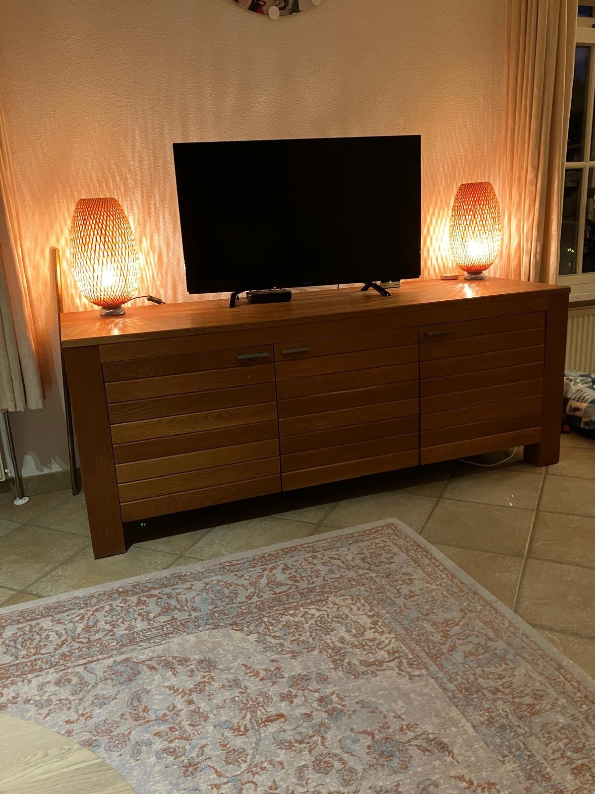 Eiken dressoir, Ophalen, 150 tot 200 cm, Eikenhout, Zo goed als nieuw
