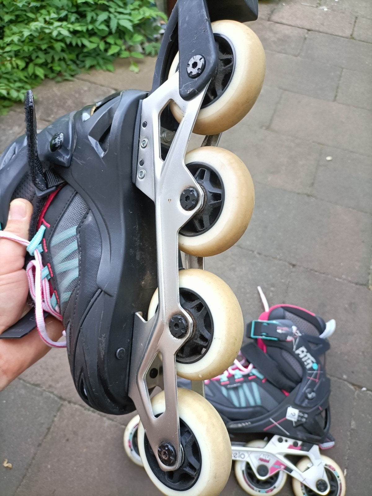 Verstelbare inline skates meisjes maat 35-39, Sport en Fitness, Skeelers, Ophalen, Verstelbaar, Zo goed als nieuw