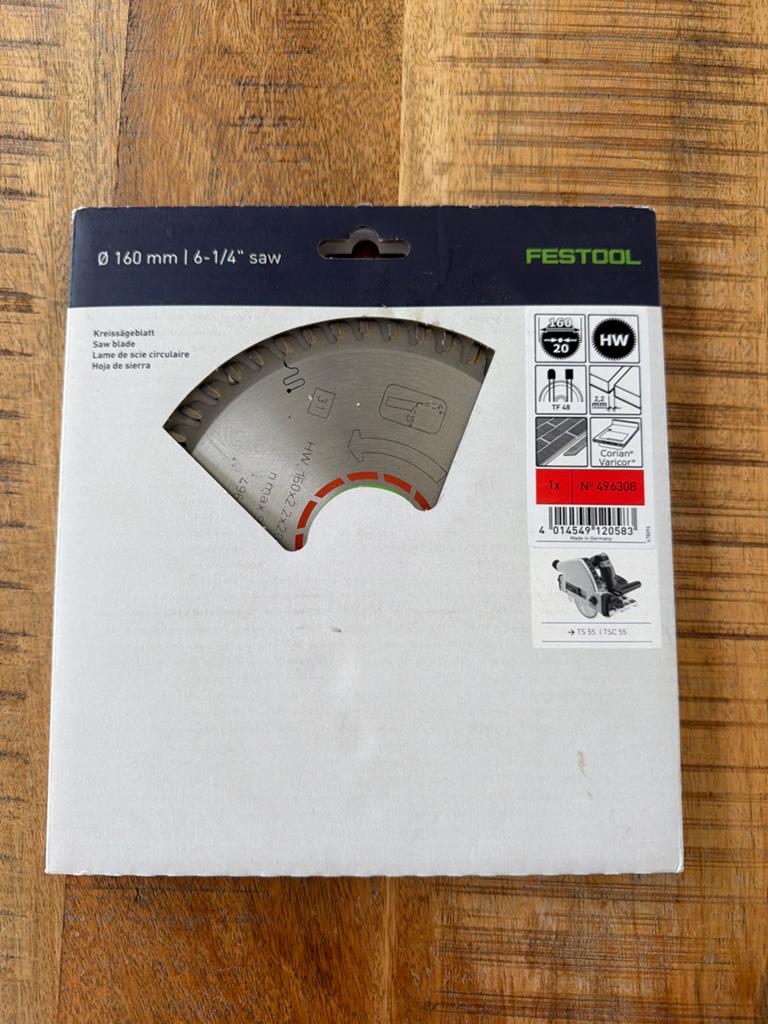 Festool zaagblad HW 160x2,2x20 W28, Ophalen of Verzenden, Nieuw, Cirkelzaag