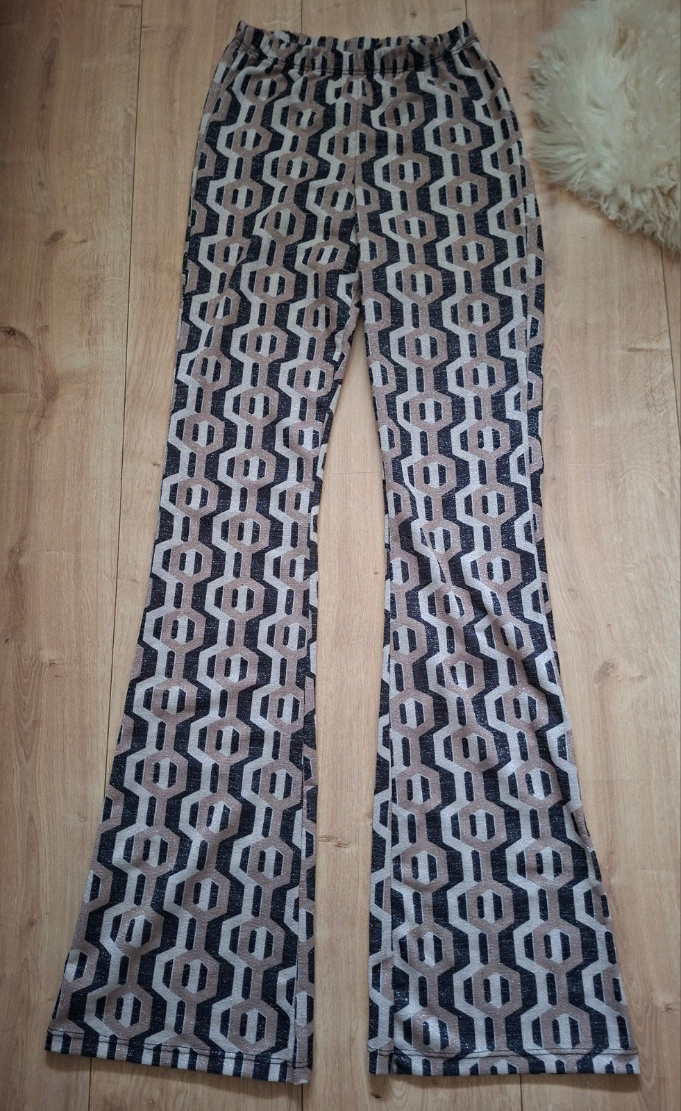 Flared broek Seven Sisters maat S, Kleding | Dames, Verzenden, Zo goed als nieuw, Zwart, Lang