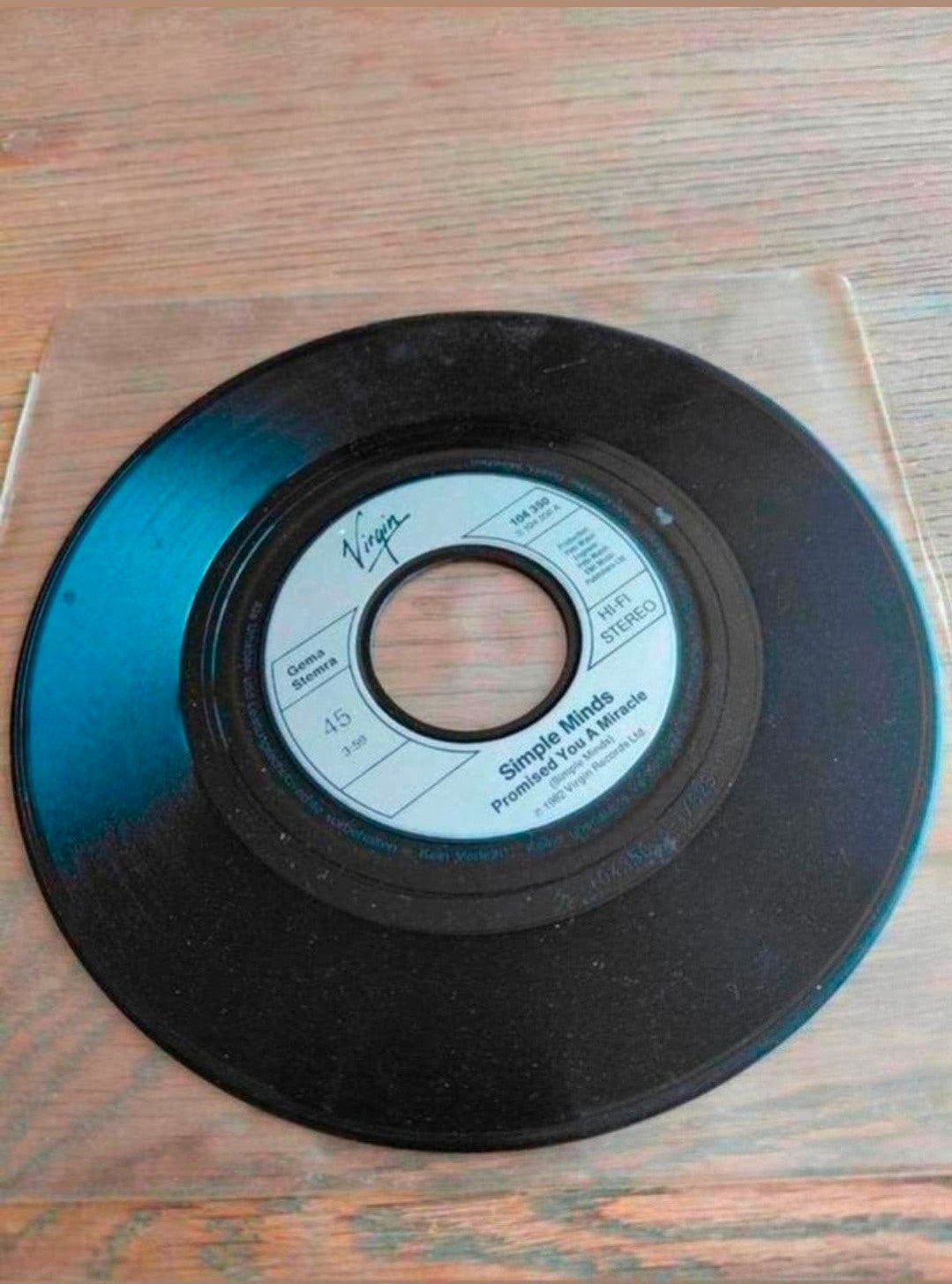 Simple minds - Promised you a miracle vinyl single, Ophalen of Verzenden, Gebruikt, Pop