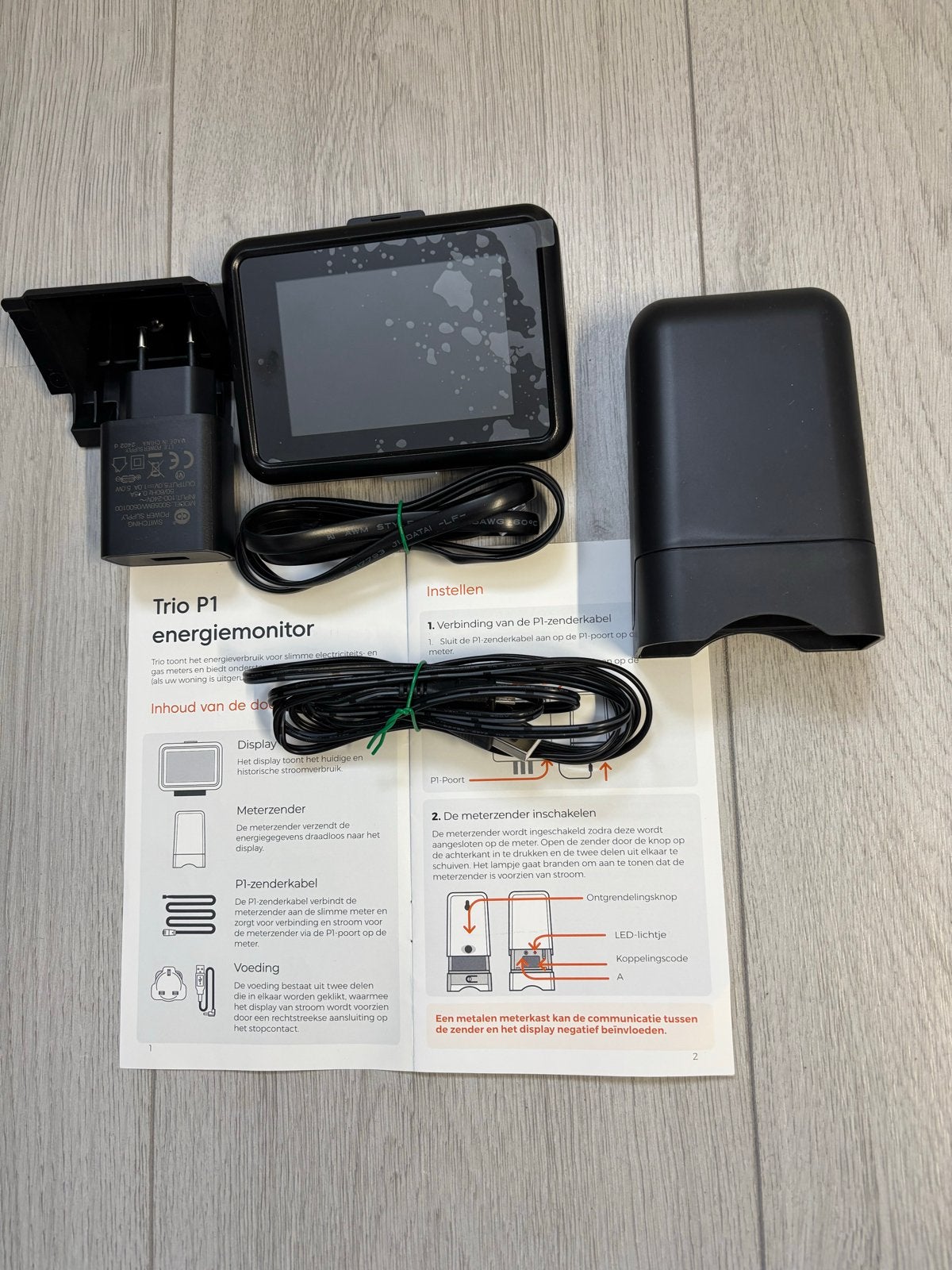 Trio P1 Energiemonitor - Gas en Elektra Verbruik, Ophalen of Verzenden, Zo goed als nieuw