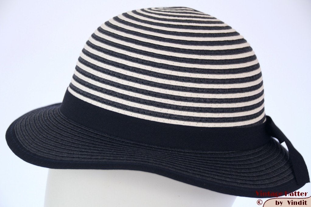 Meisjes zomerhoed blauw en wit 54 en 56 nieuw, Kinderen en Baby's, 134 t/m 140, Meisje, Hoed, Nieuw