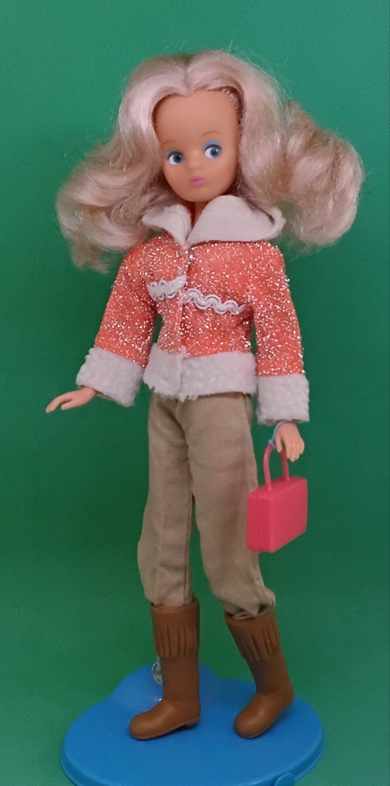 Vintage Barbie Daisy Jasje Broek Tasje Laarsjes, Verzenden, Gebruikt, Kleertjes