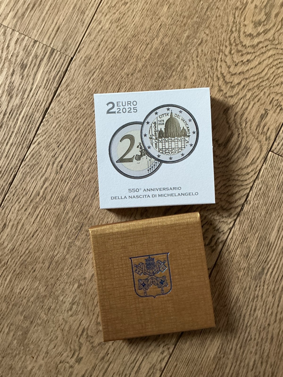 Vaticaanstad 2 Euro 2025 - 550e Verjaardag Michelangelo, Verzenden, Vaticaanstad, 2 euro, Losse munt