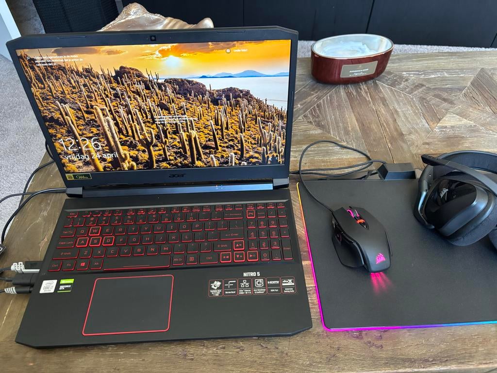 Acer Nitro 5 Gaming Laptop - Zo goed als nieuw, Computers en Software, Windows Laptops, Zo goed als nieuw, 15 inch, SSD, 2 tot 3 Ghz