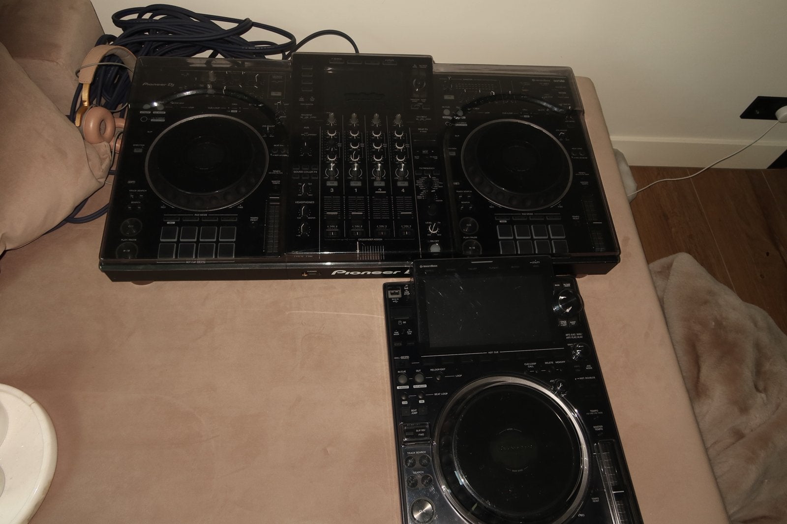 PioneerDjSet: xdj-xz, cdj-3000, decksaver, odyusa flightcase, Ophalen of Verzenden, Zo goed als nieuw, Dj-set, Pioneer