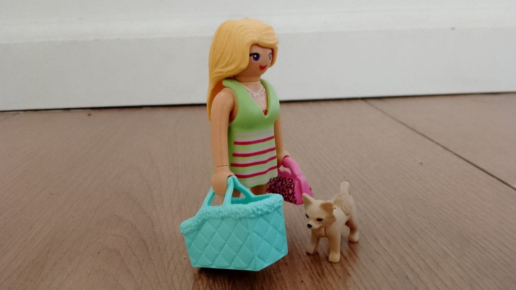 Playmobil fashion girl met hondje, Ophalen of Verzenden, Zo goed als nieuw, Los playmobil