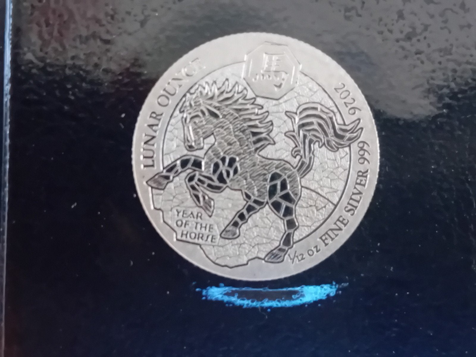 Zilveren Lunar 1/12 oz Year of the Horse 2026 Rwanda, Ophalen of Verzenden, Overige landen, Losse munt, Zilver