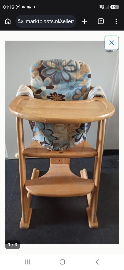 Beschrijving Meegroei kinderstoel, Kinderen en Baby's, Kinderstoelen, Ophalen of Verzenden, Gebruikt, Meegroeistoel
