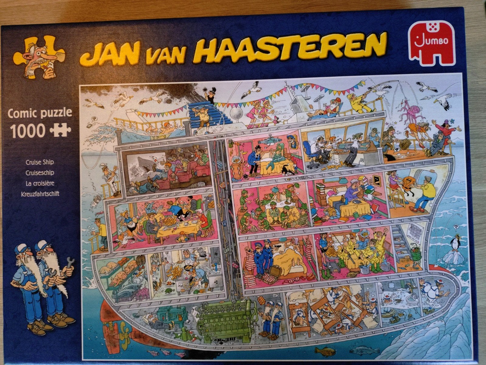 Jan van Haasteren Cruise Ship 1000 stukjes puzzel, Ophalen of Verzenden, 500 t/m 1500 stukjes, Zo goed als nieuw, Legpuzzel