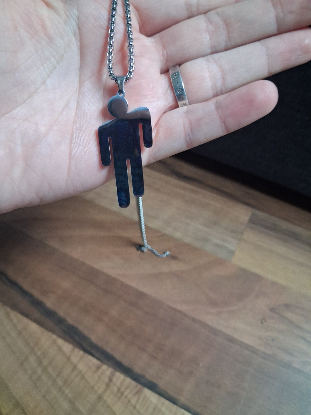 Billie Eilish Blosh Ketting met Hanger, Met hanger, Verzenden, Nieuw, Zilver