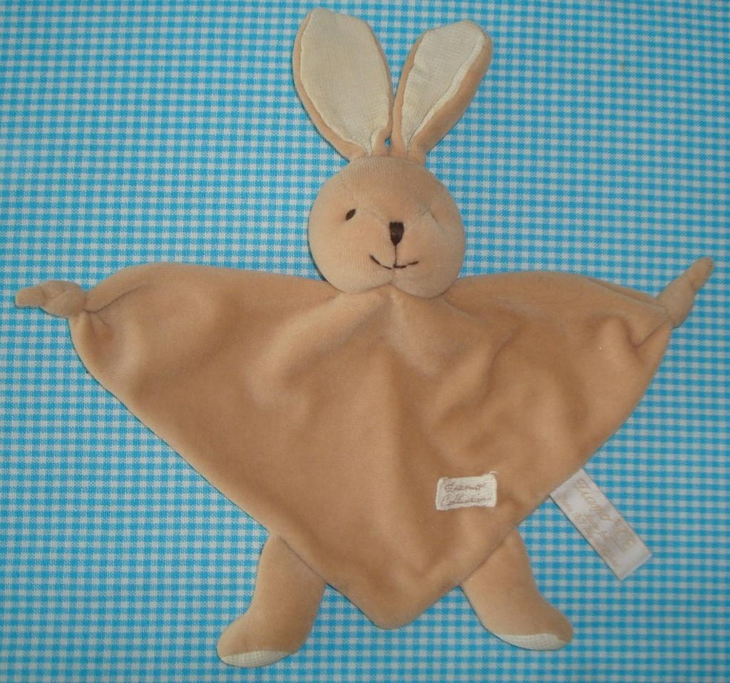 TIAMO knuffeldoekje KONIJN bruin/ zand spikkel, Kinderen en Baby's, Speelgoed | Knuffels en Pluche, Konijn, Ophalen of Verzenden