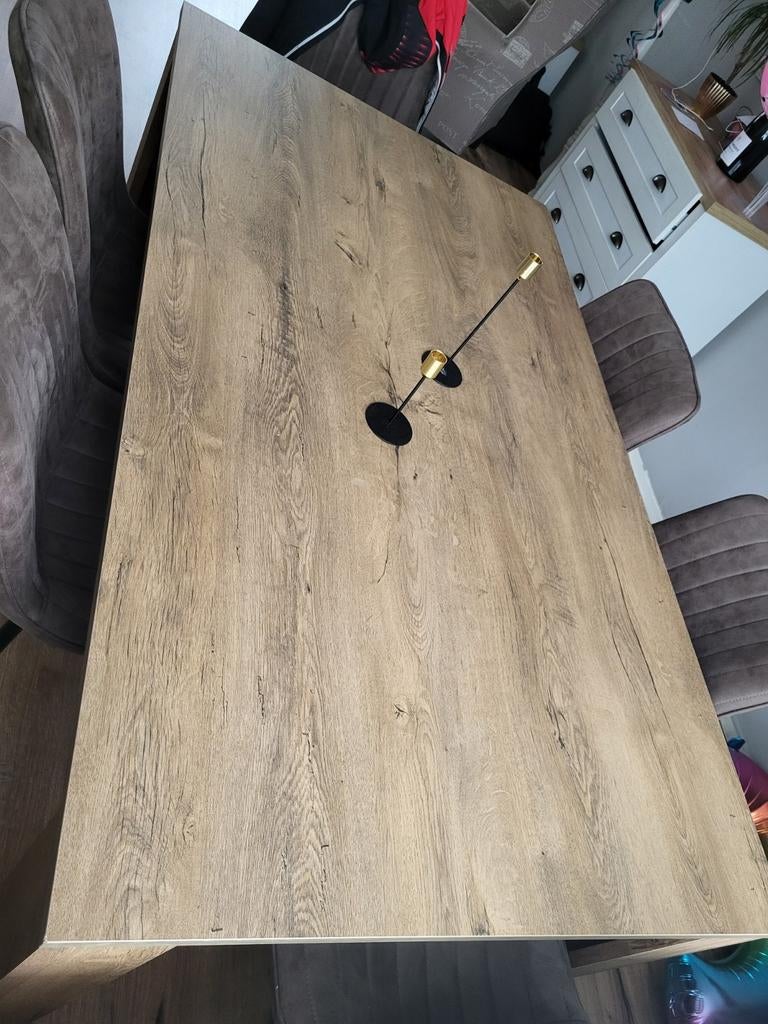 Eettafel 160x90 cm - Zo goed als nieuw, Ophalen, 50 tot 100 cm, Zo goed als nieuw, 150 tot 200 cm