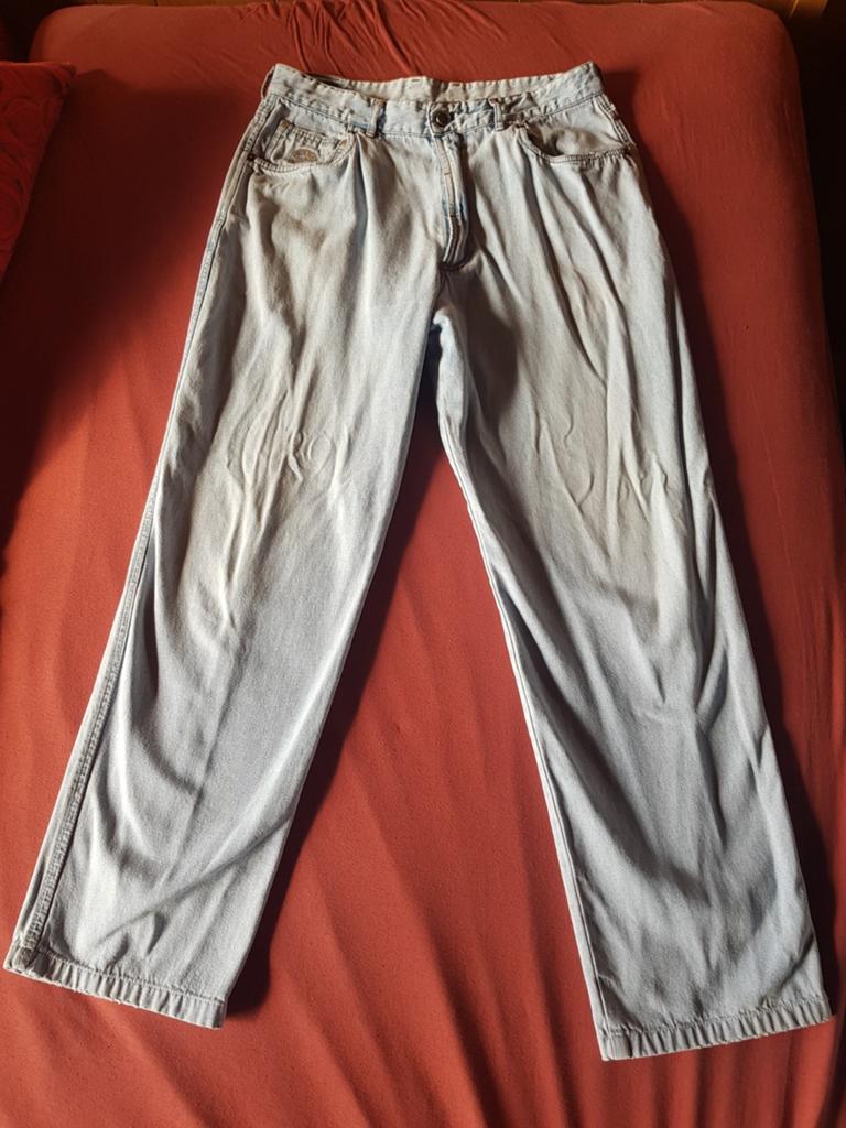 Vintage Caramelo spijkerbroek jeans maat 44 (lichtblauw), Ophalen of Verzenden, Zo goed als nieuw, Blauw, W36 - W38 (confectie 52/54)