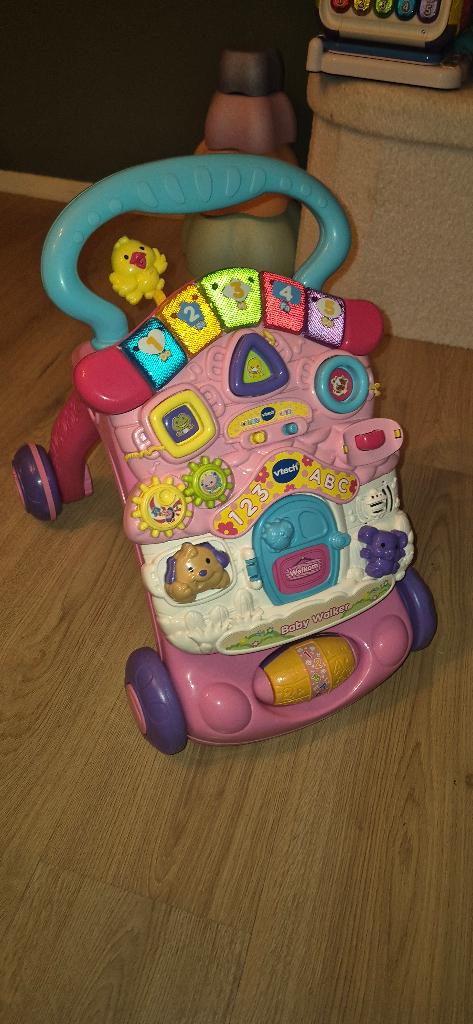 vtech loopwagen, baby speelgoed, Kinderen en Baby's, Speelgoed | Vtech, Ophalen of Verzenden, Zo goed als nieuw, 6 maanden tot 2 jaar
