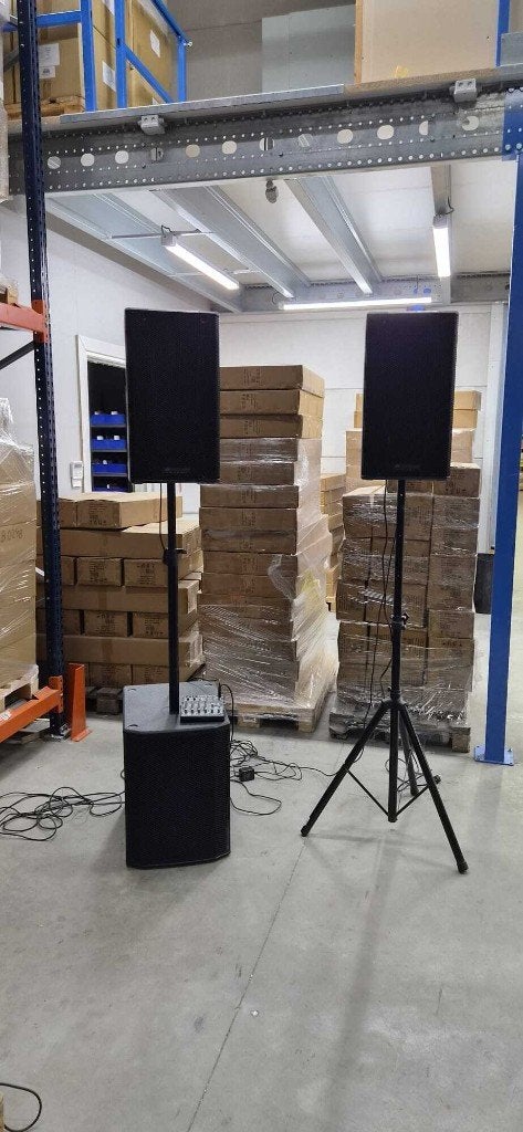 dB Technologies B-Hype 12 Bundle met Sub 615 en Mengpaneel, Speakerset, Zo goed als nieuw, Inclusief standaarden, Ophalen