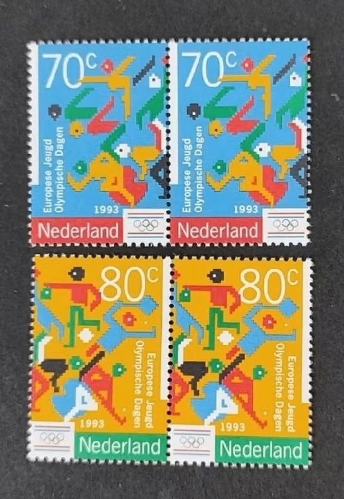 nederland nvph 1563 1564 geschakeld (pf), Ophalen of Verzenden, Na 1940, Postfris