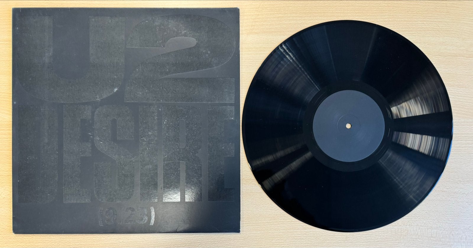 U2 - Desire (9.23) 12” - UK 1988 - Promo black label, LP, Verzenden, New wave, Zo goed als nieuw