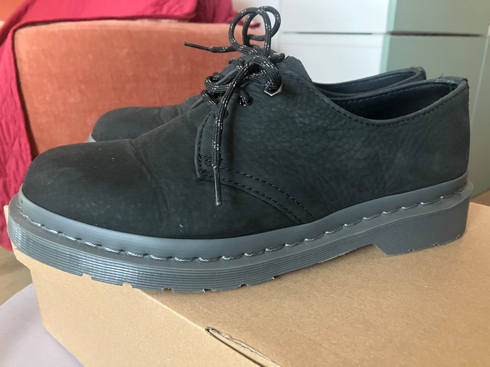 Dr. Martens laag model maat 41 leer, Zwart, Boots, Ophalen of Verzenden, Zo goed als nieuw