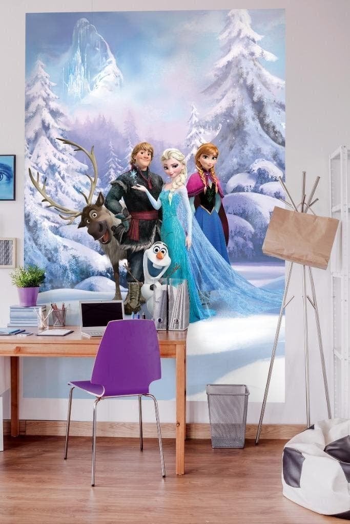 Disney Frozen Behang Winter - 184x254 cm - Gratis Verzending, Verzenden