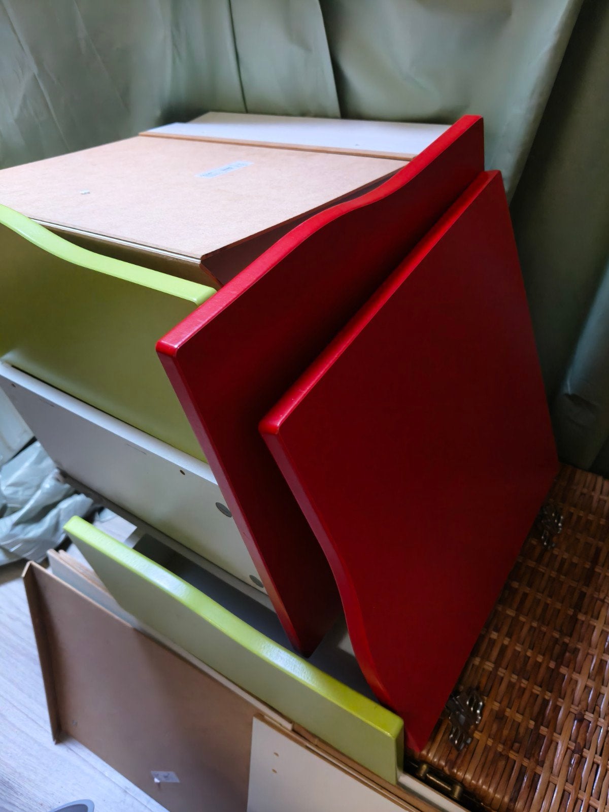 IKEA Kallax deurtje en 4 lades (2 diep, 2 half), Huis en Inrichting, Ophalen
