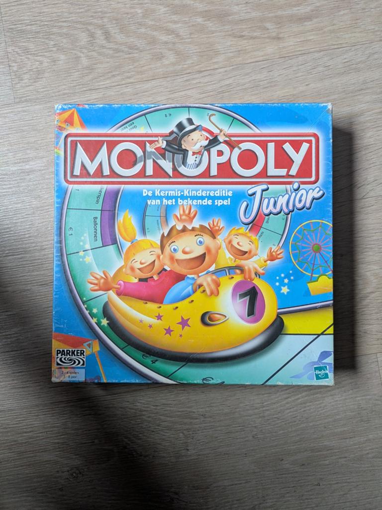 Monopoly Junior - Kermis-Kindereditie, Een of twee spelers, Ophalen of Verzenden, Gebruikt, Parker