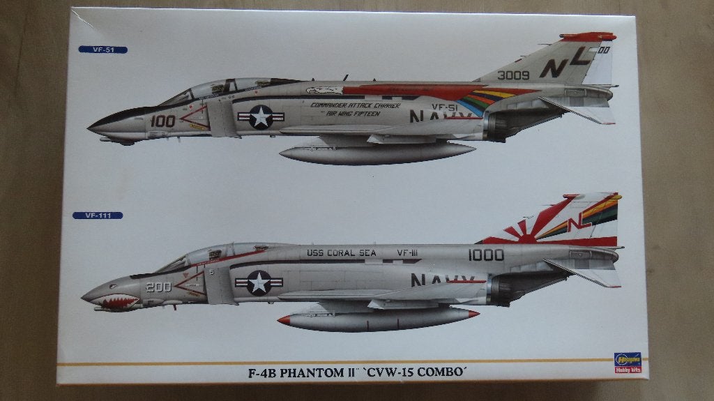 F-4B Phantom II Combo (2 kits!) Hasegawa 1/72, Hobby en Vrije tijd, Modelbouw | Vliegtuigen en Helikopters, Nieuw, Ophalen of Verzenden