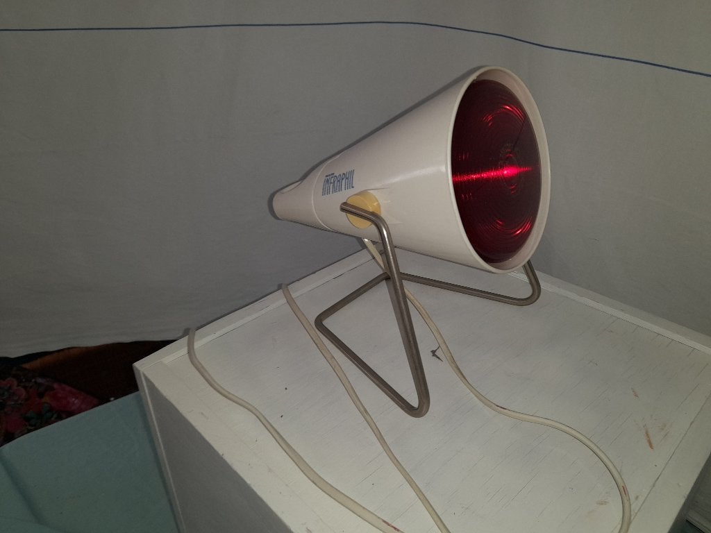 zgan vintage philips infrarood warmtelamp, Ophalen of Verzenden, Zo goed als nieuw, Scheren en Epileren