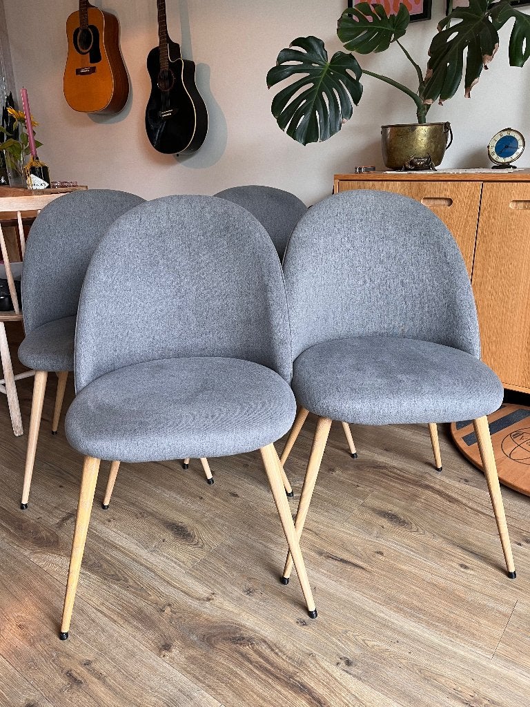 Eetkamerstoelen 4, Ophalen, Gebruikt, Vier, Stof
