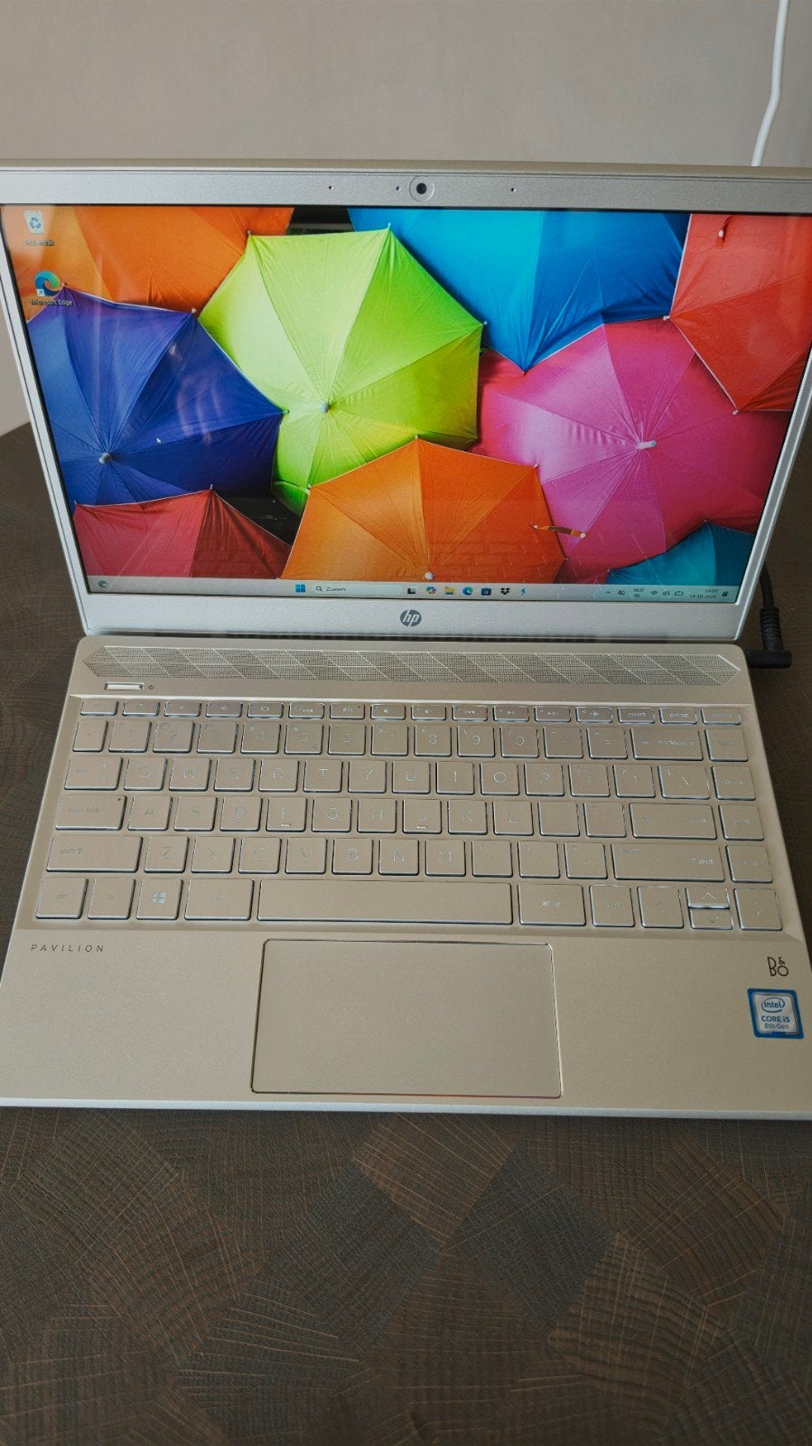 HP Pavilion 13-an0701nd - 13.3 inch, i5 laptop, Intel Core i5 8265U 8 Generatie met turbo boost technologie, 2 tot 3 Ghz, Qwerty