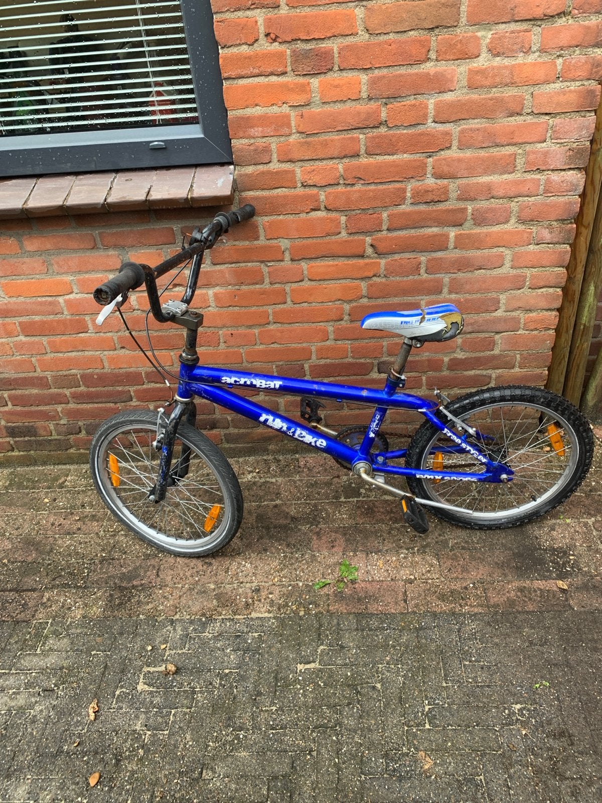 Blauwe BMX-fiets - Acrobate, Ophalen, Gebruikt, Staal, Velgrem
