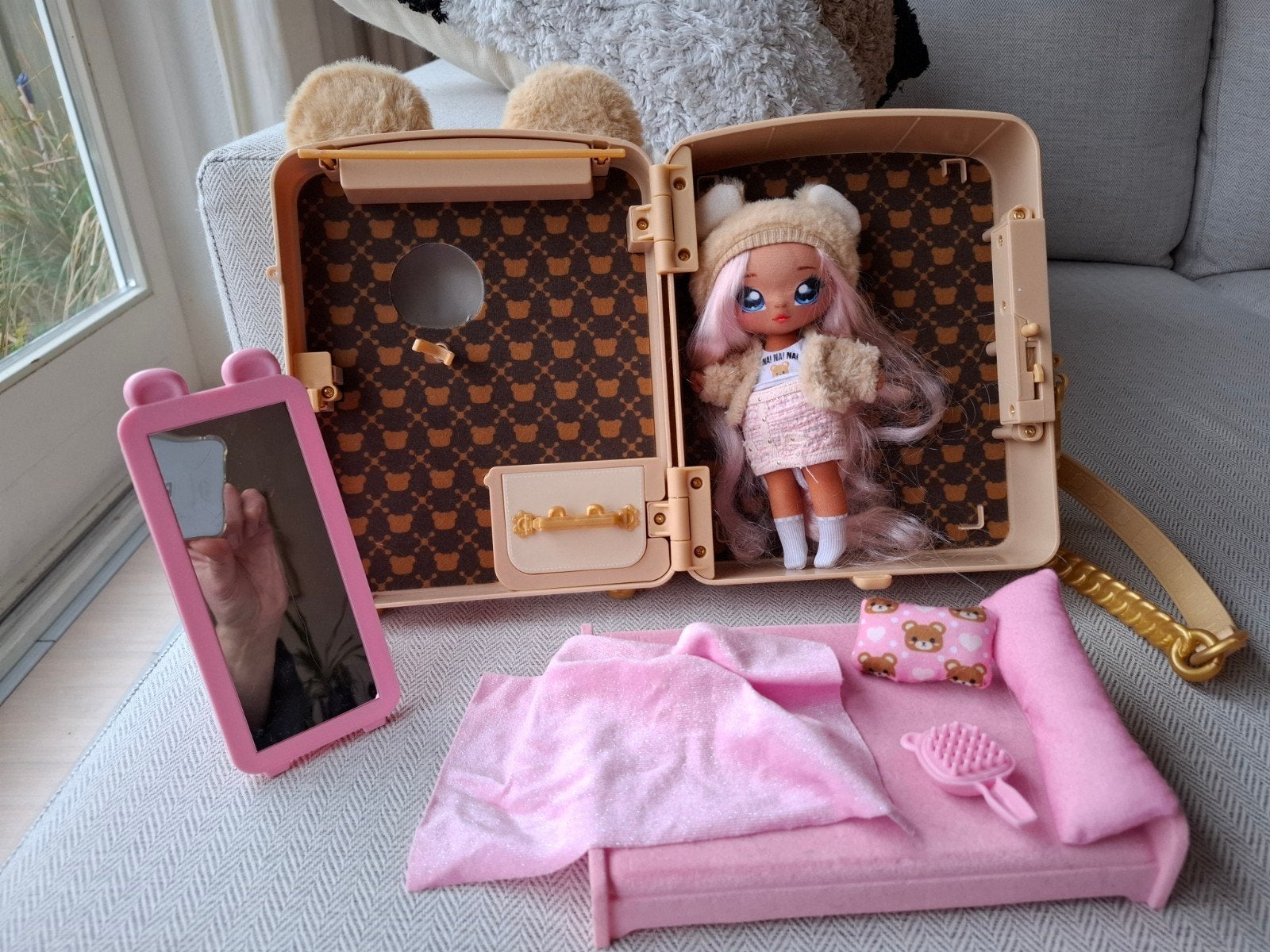 na na na surprise rugzak backpack, Ophalen