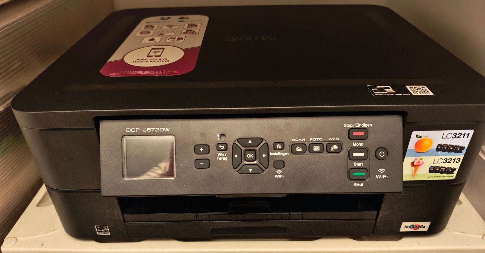 Brother DCP-J572DW All-in-one Inkjetprinter, Ophalen, Inkjetprinter, All-in-one, Draadloos