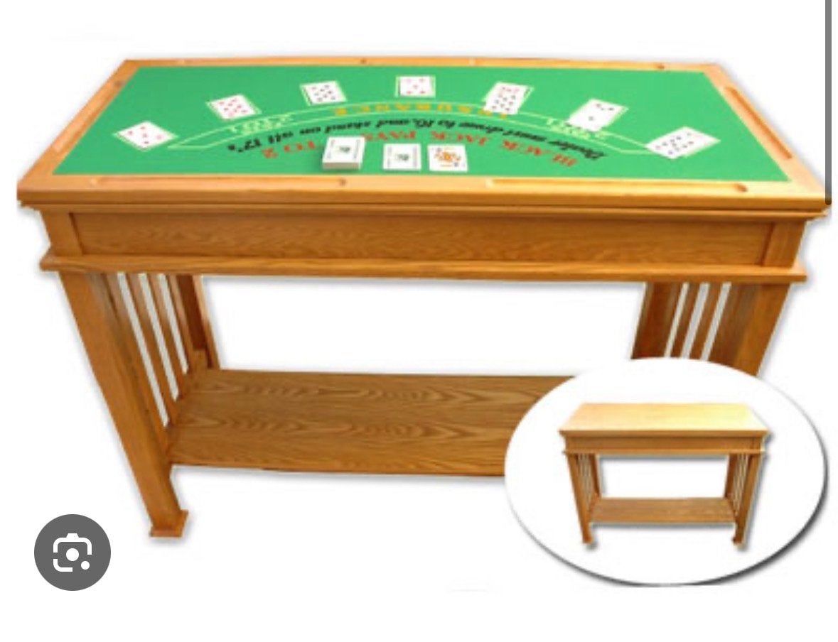 Casino Tafel met Roulette, Craps en Blackjack, Drie of vier spelers, Ophalen, Gebruikt