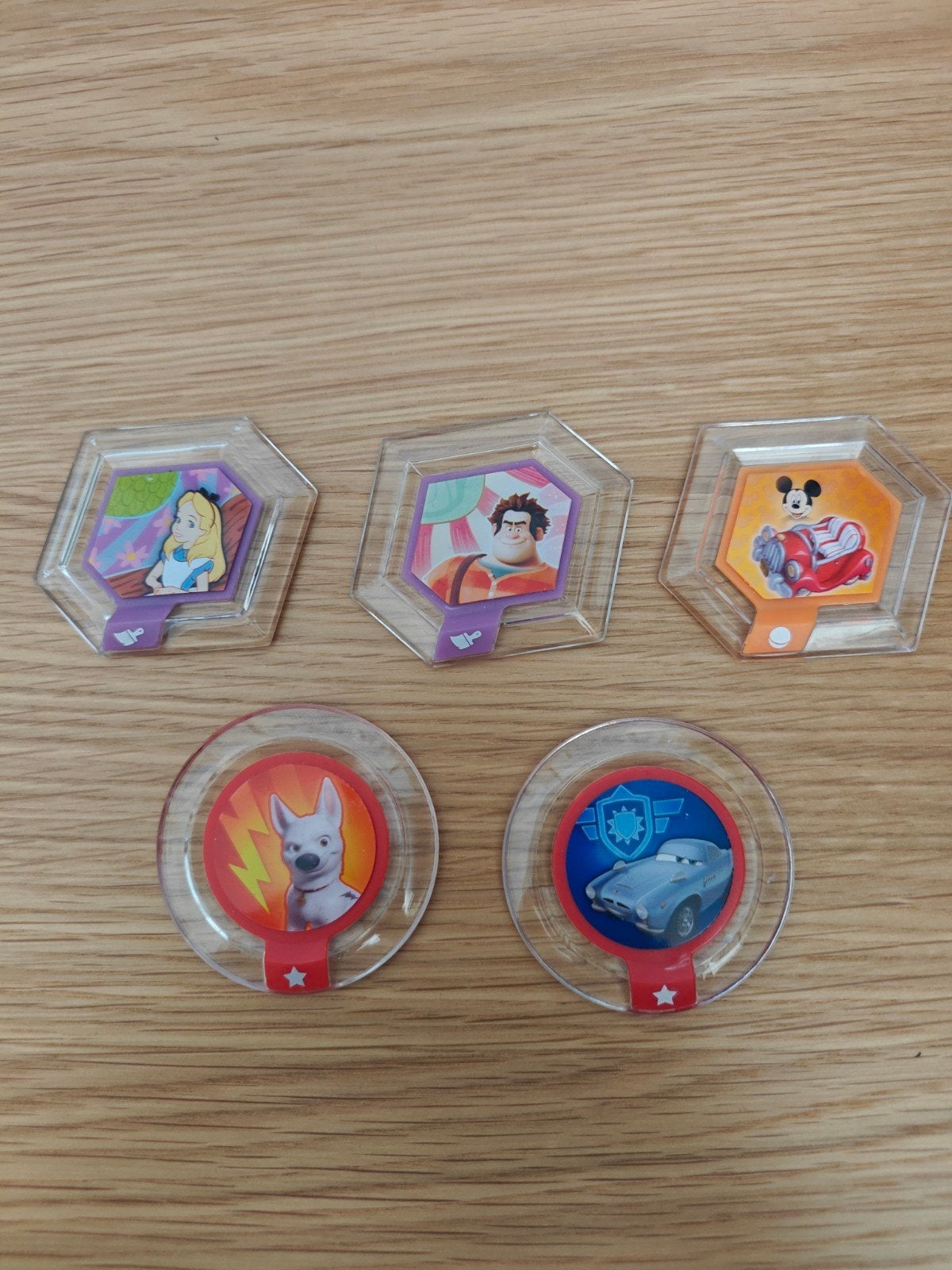 Disney Infinity Power Discs - Alice, Wreck-It Ralph, Mickey, Spelcomputers en Games, Games | Overige, Ophalen of Verzenden, Gebruikt