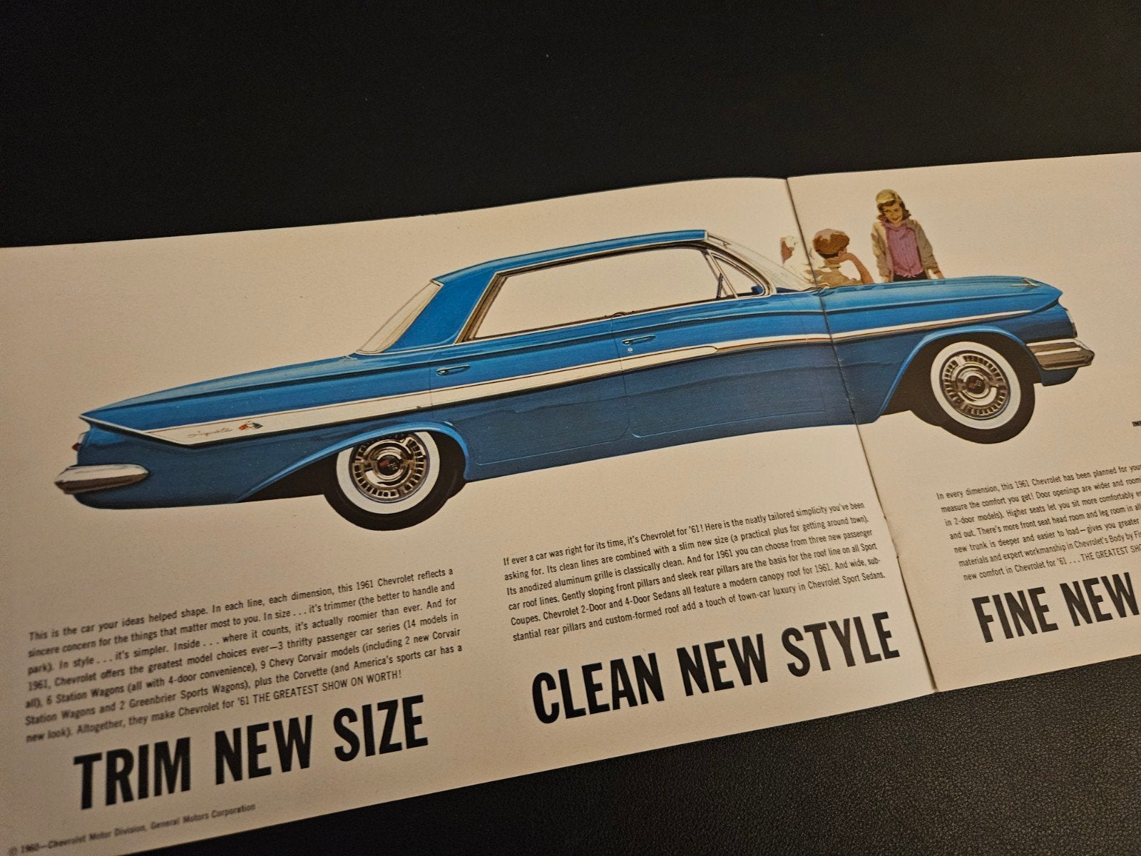Brochure Chevrolet 1961 USA, Ophalen of Verzenden, Zo goed als nieuw, Chevrolet