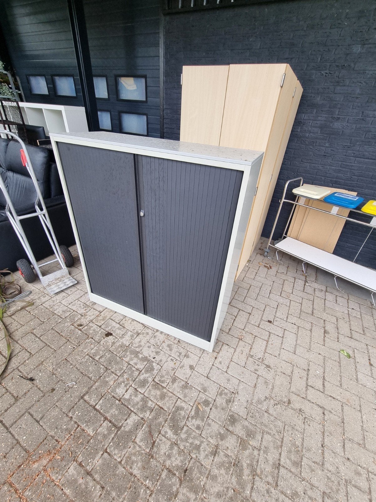 Archiefkast met roldeuren - 120x45x139 cm, Huis en Inrichting, Ophalen, Gebruikt, 100 tot 150 cm, 100 tot 150 cm