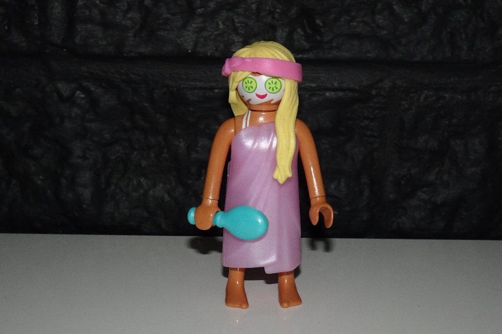 09 - Vrouw met gezichtsmasker 70735 - serie 22 (4 stuks), Kinderen en Baby's, Speelgoed | Playmobil, Ophalen of Verzenden