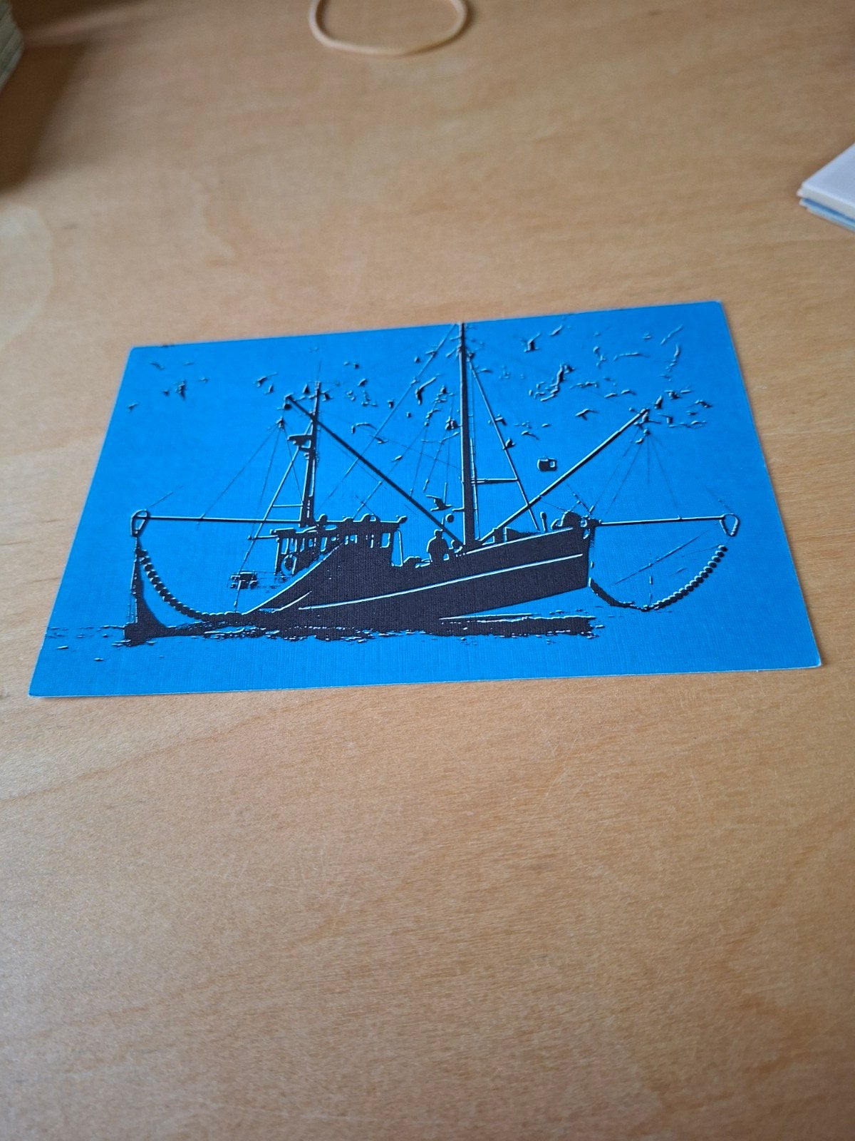 Texel op garnalenvangst, Verzamelen, Ophalen of Verzenden, 1980 tot heden, Ongelopen, Waddeneilanden
