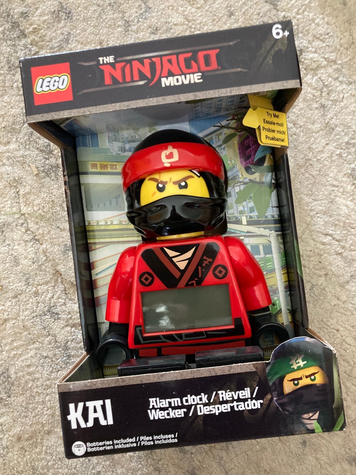 Lego 9009211 WB The Ninjago Movie / Kai - Alarm klok (new), Lego, Overige typen, Nieuw, Ophalen of Verzenden