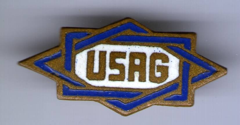 USAG email op koper gereedschap broche ( F_164), Verzenden, Nieuw, Merk, Speldje of Pin